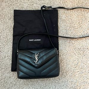 LOULOU TOY STRAP BAG IN QUILTED "Y" LEATHER